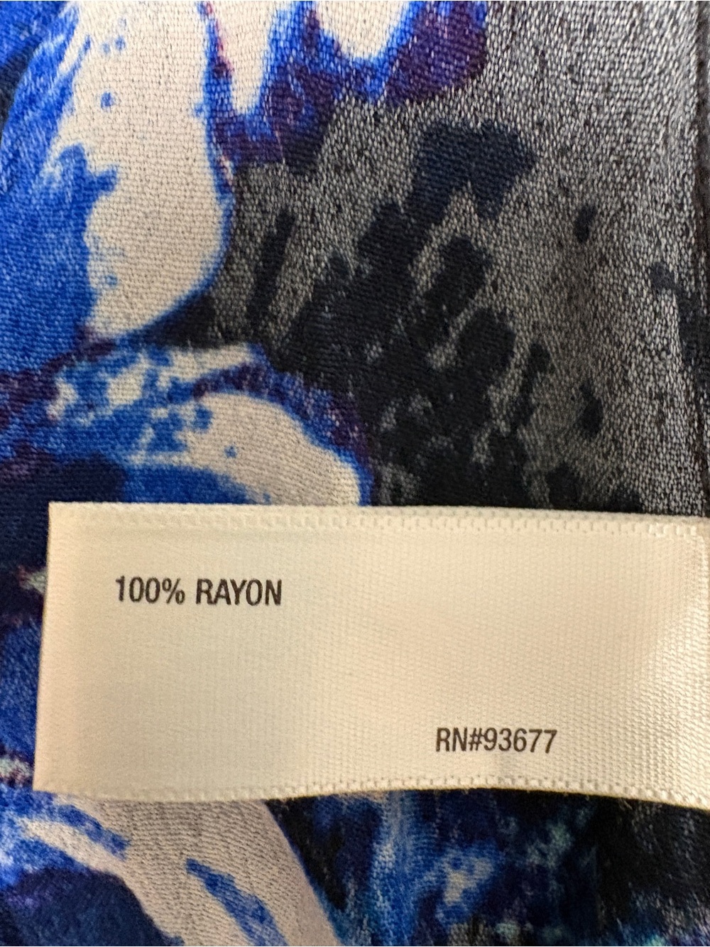 I 🩷 Ronson Women’s Blue Button-Down Floral A-Line Dress: Great Condition - Picture 9 of 10